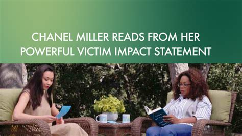 Chanel Miller Reads from Her Inspiring Victim Impact .